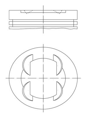 FM 87-73452 050 Piston+Segman 73.40 Mm Corsa D Corsa E Astra J Aveo Ii Meriva B